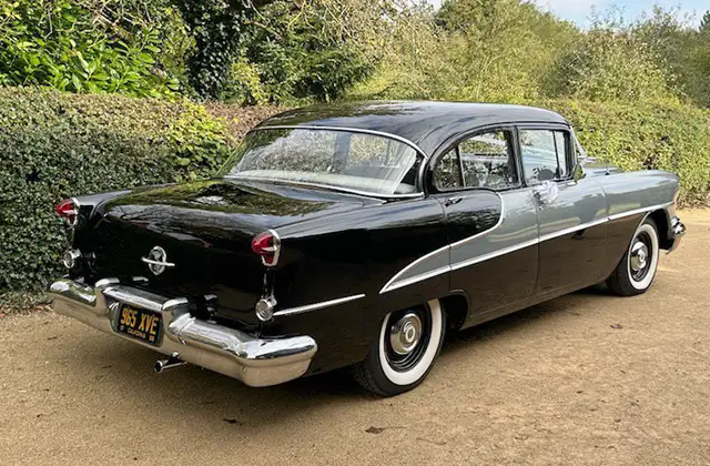 Rear view of 1955 Oldsmobile Rocket
